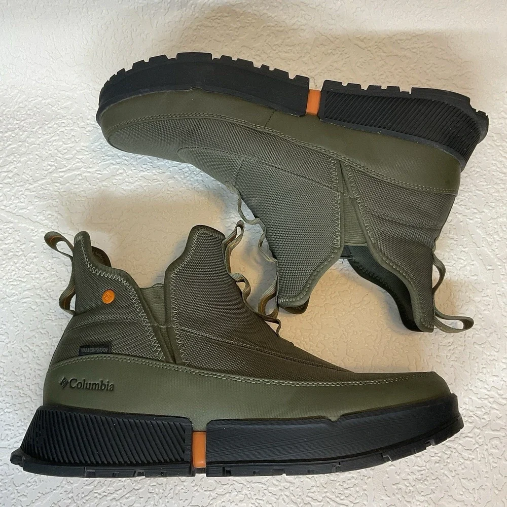Men's Columbia Hyper-Boreal Metro Hiking Boot Size 9,5 Waterproof - Olive Green